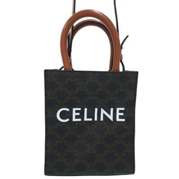 Celine Triomphe Canvas Vertical Cabas Bag - Picture 1 of 8